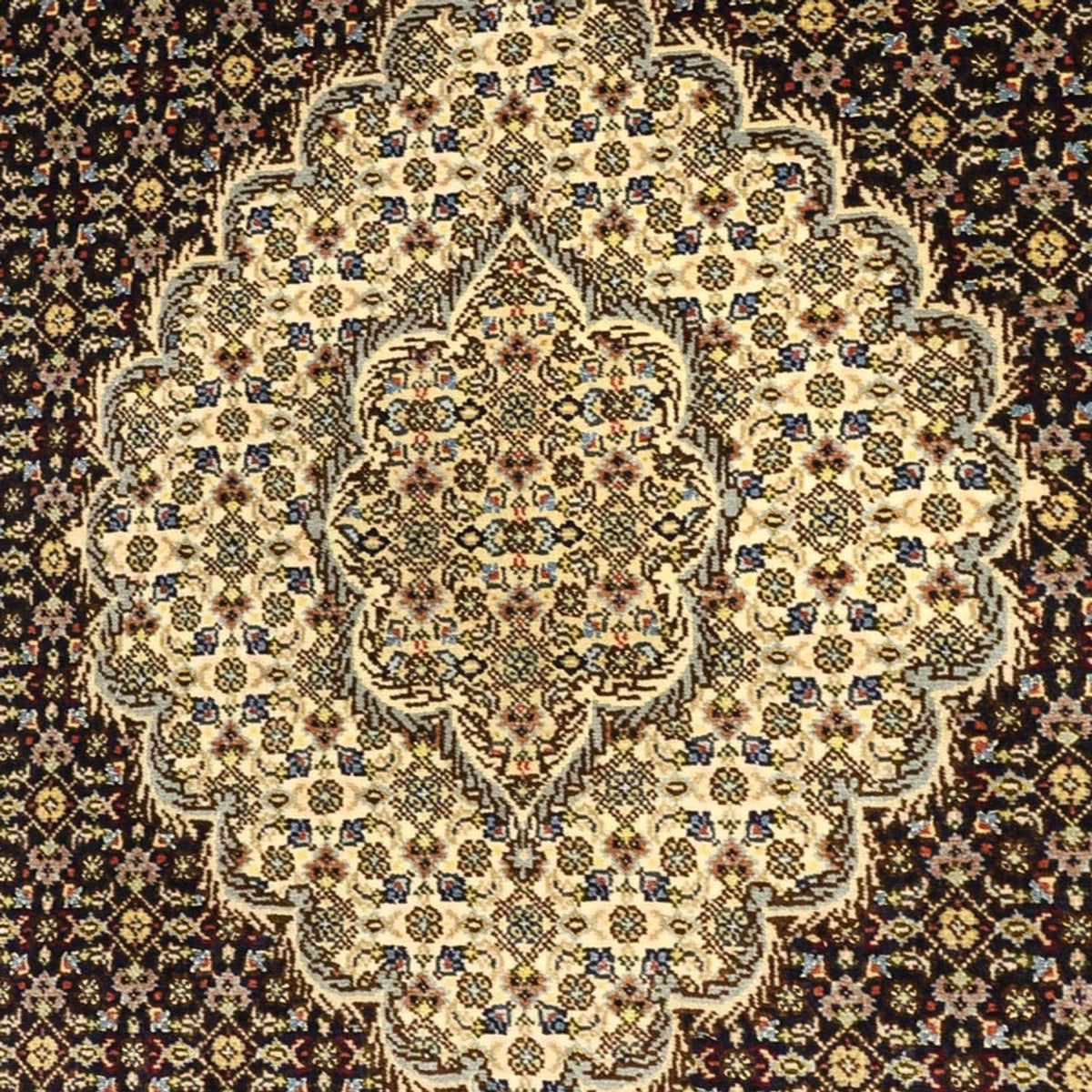Tapis persan - Tabriz - Royal - 146 x 102 cm - vert foncé
