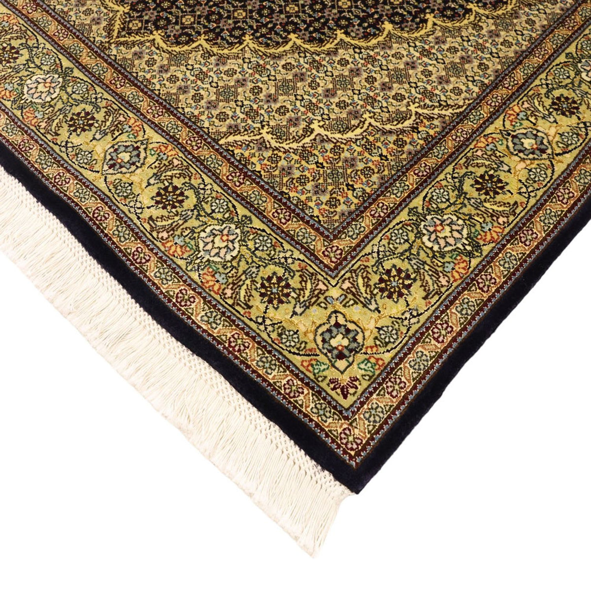 Tapis persan - Tabriz - Royal - 146 x 102 cm - vert foncé
