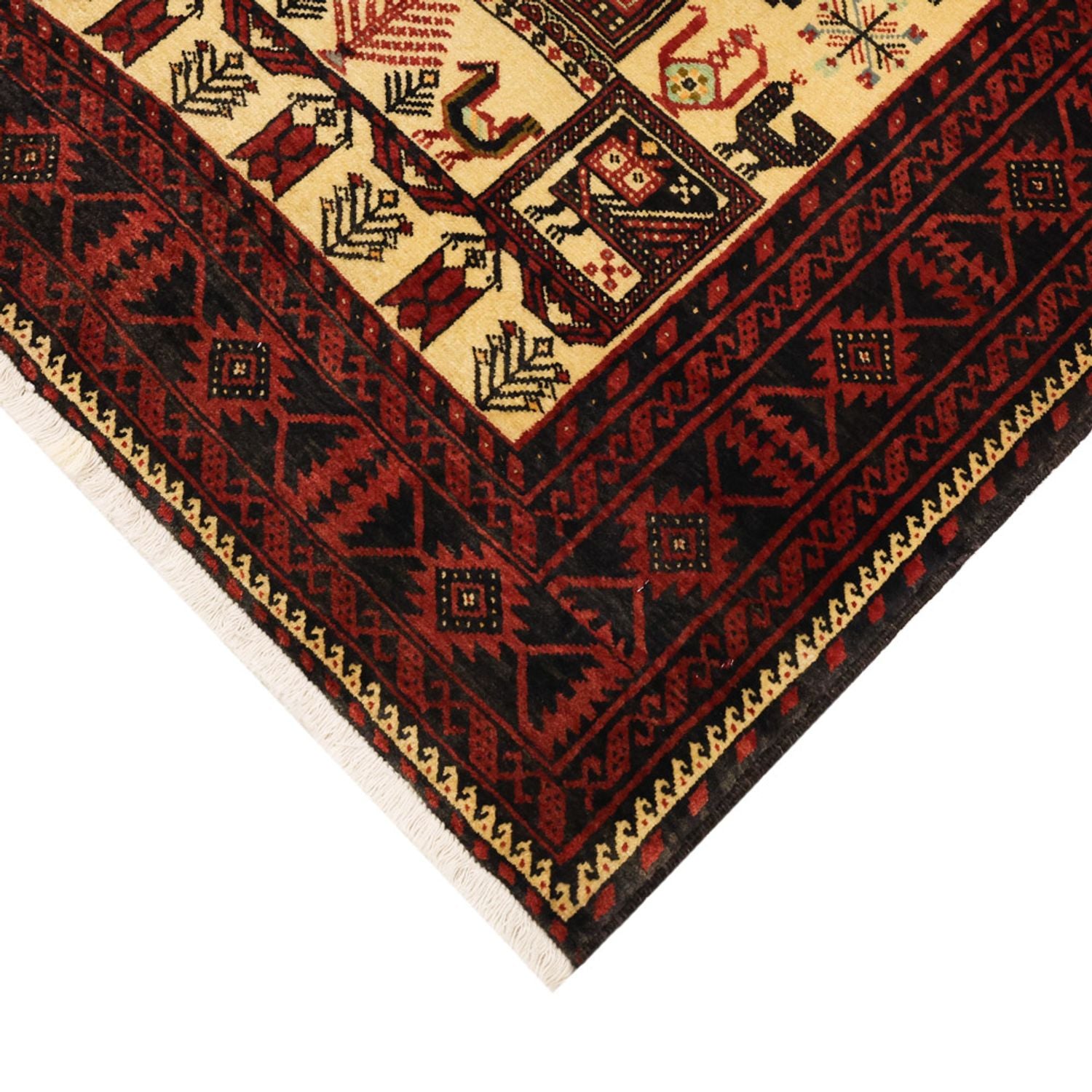 Tapis de couloir Tapis Belutsch - 196 x 103 cm - beige