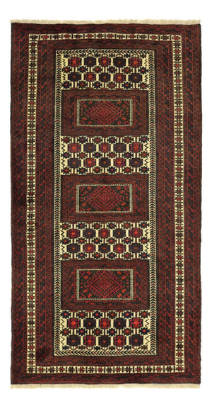 Tapis de couloir Tapis Belutsch - 194 x 102 cm - rouge foncé