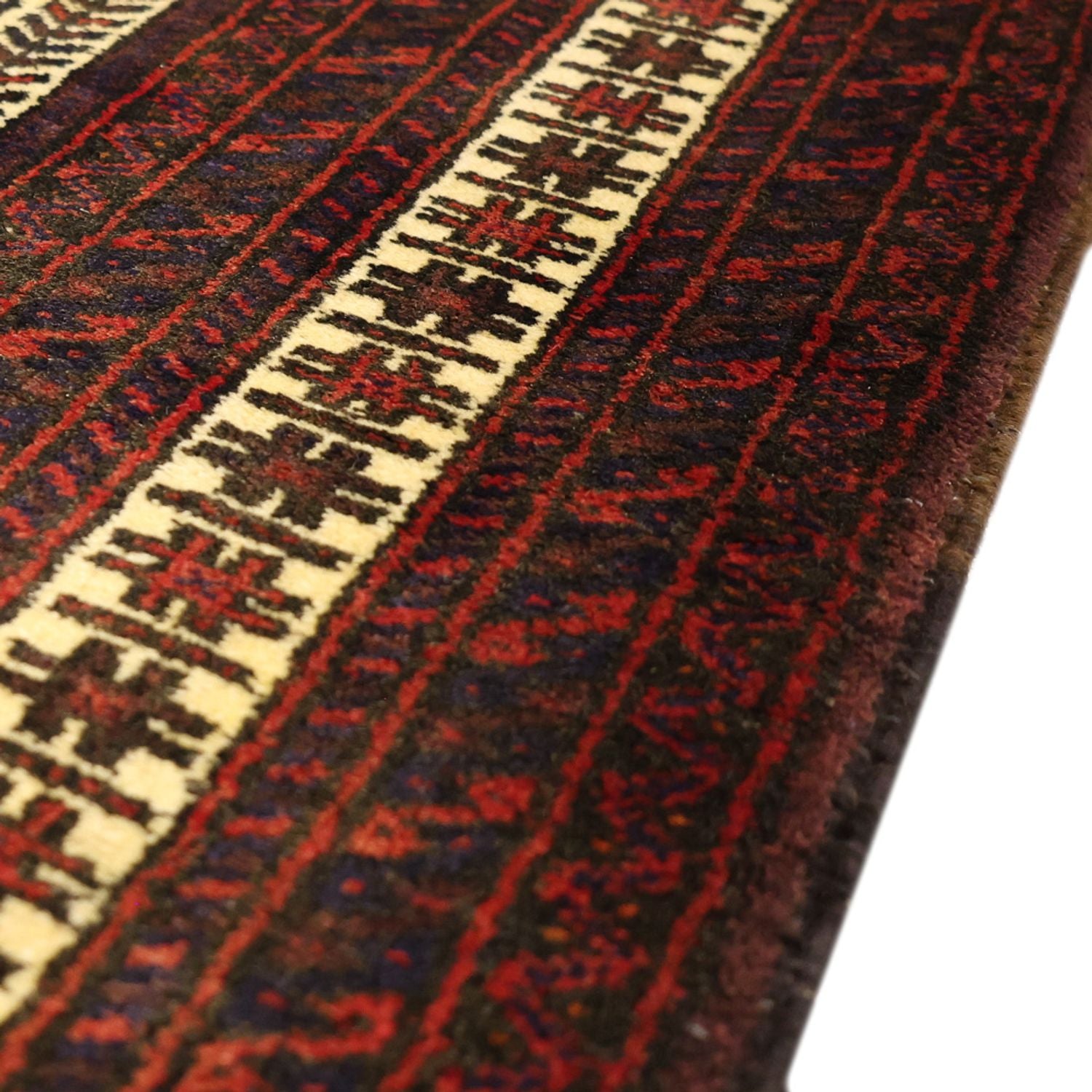 Tapis de couloir Tapis Belutsch - 194 x 102 cm - rouge foncé