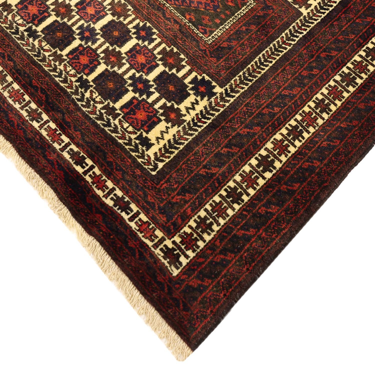 Tapis de couloir Tapis Belutsch - 194 x 102 cm - rouge foncé