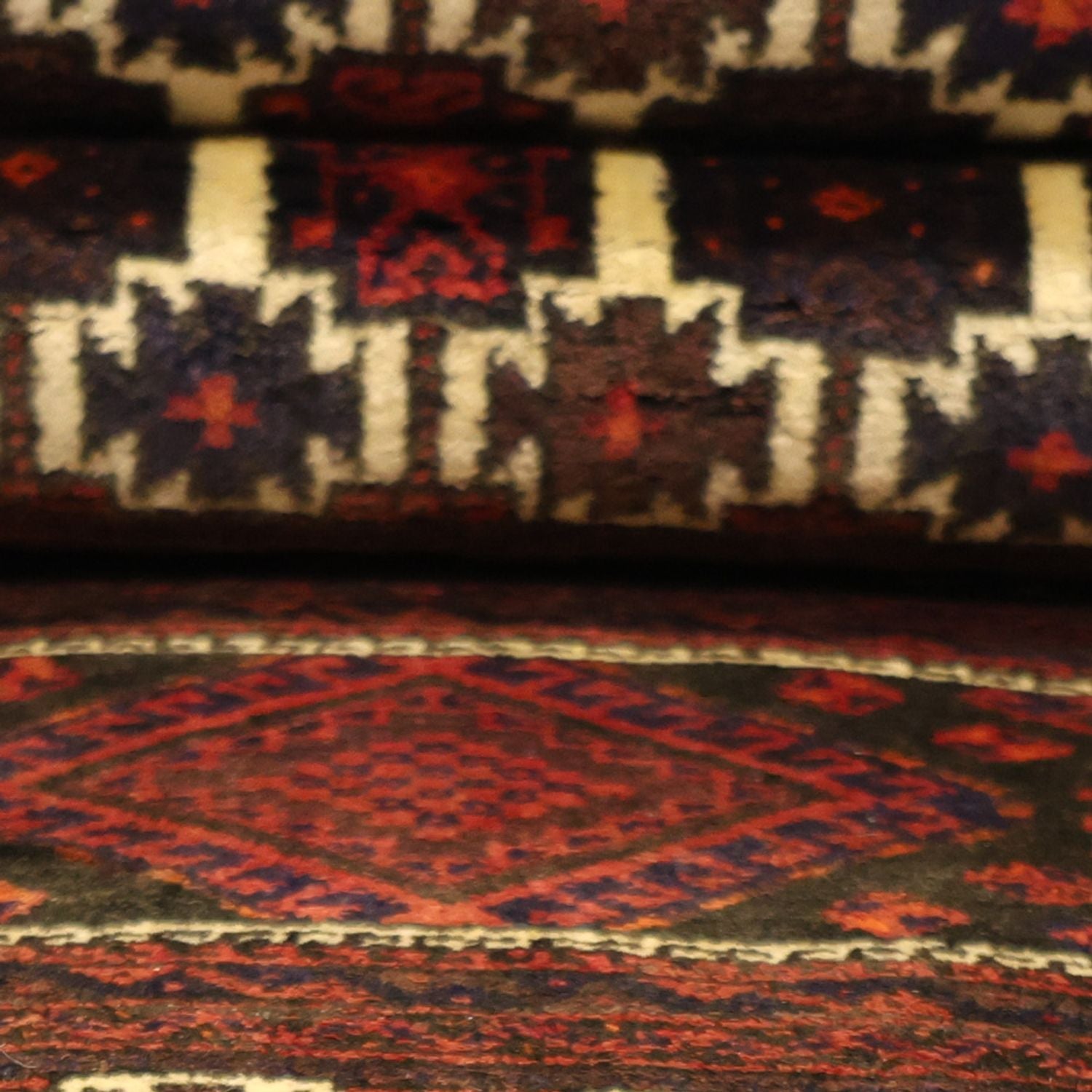 Tapis de couloir Tapis Belutsch - 194 x 102 cm - rouge foncé