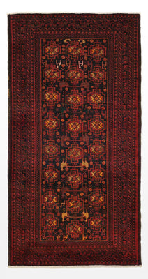 Tapis de couloir Tapis Belutsch - 192 x 100 cm - rouge foncé