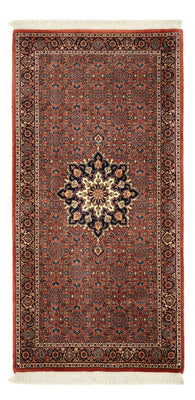 Tapis persan - Bidjar - 140 x 72 cm - rouge foncé