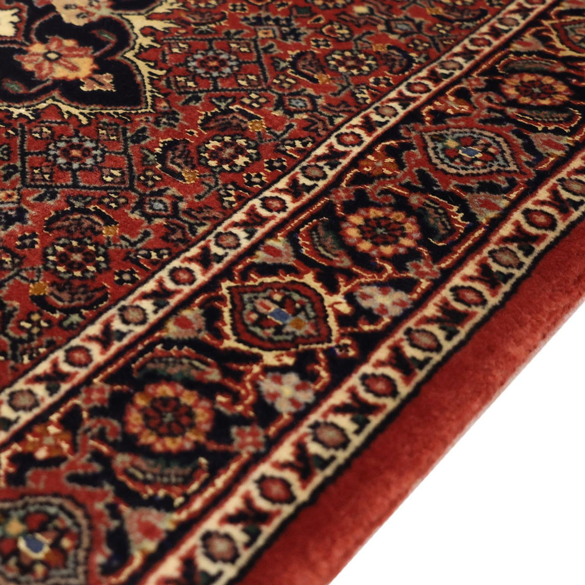 Tapis persan - Bidjar - 140 x 72 cm - rouge foncé