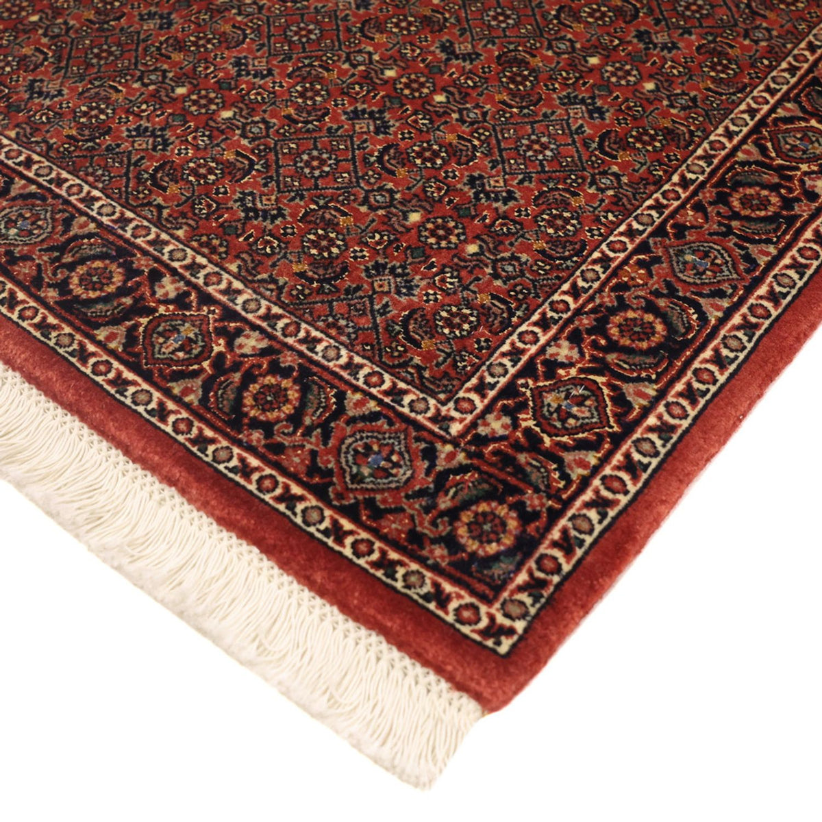 Tapis persan - Bidjar - 140 x 72 cm - rouge foncé