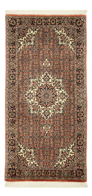 Tapis persan - Bidjar - 144 x 70 cm - rouge foncé
