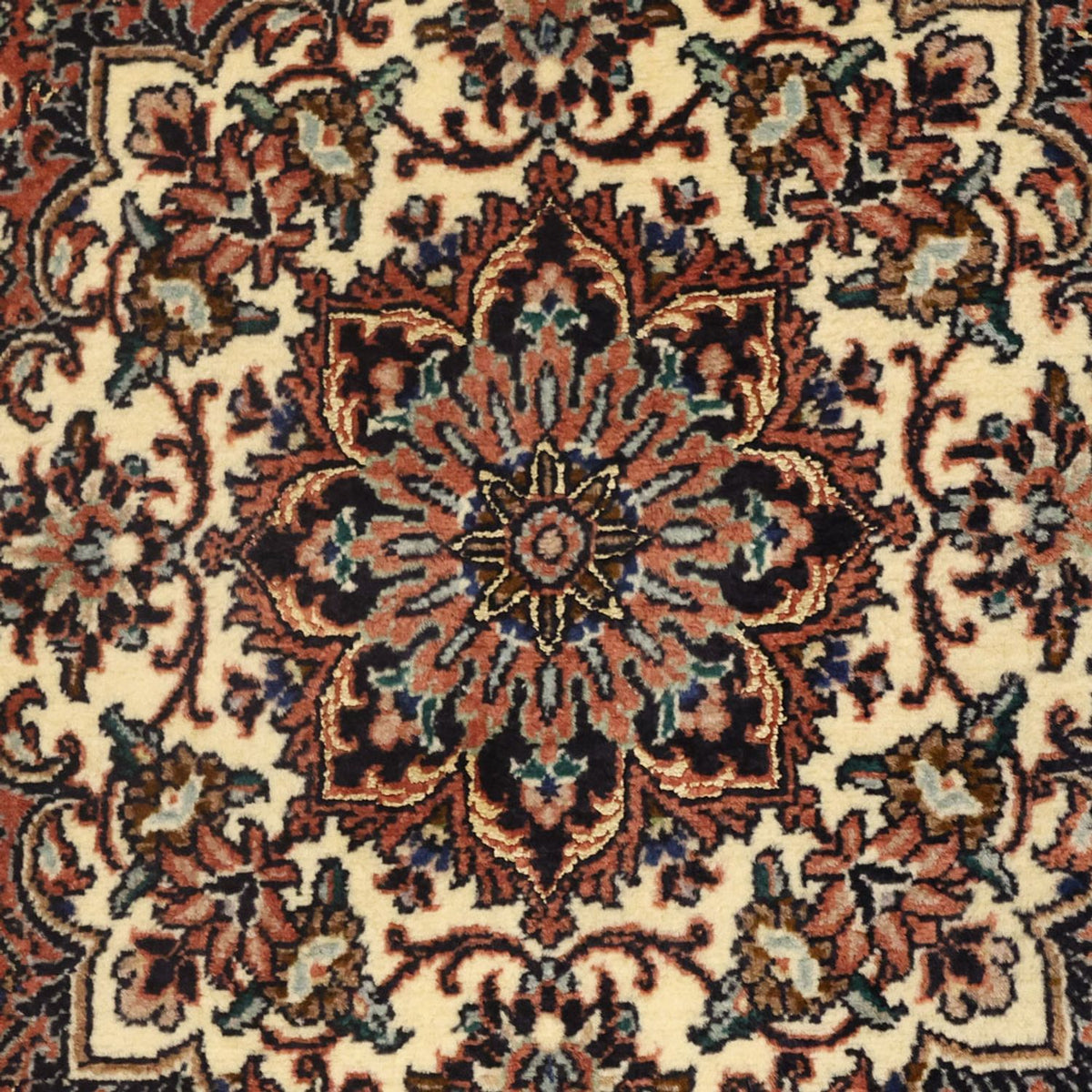 Tapis persan - Bidjar - 144 x 70 cm - rouge foncé