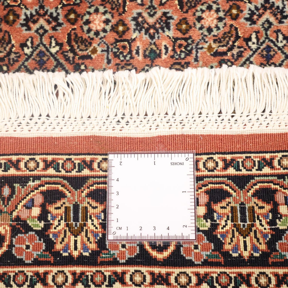 Tapis persan - Bidjar - 144 x 70 cm - rouge foncé