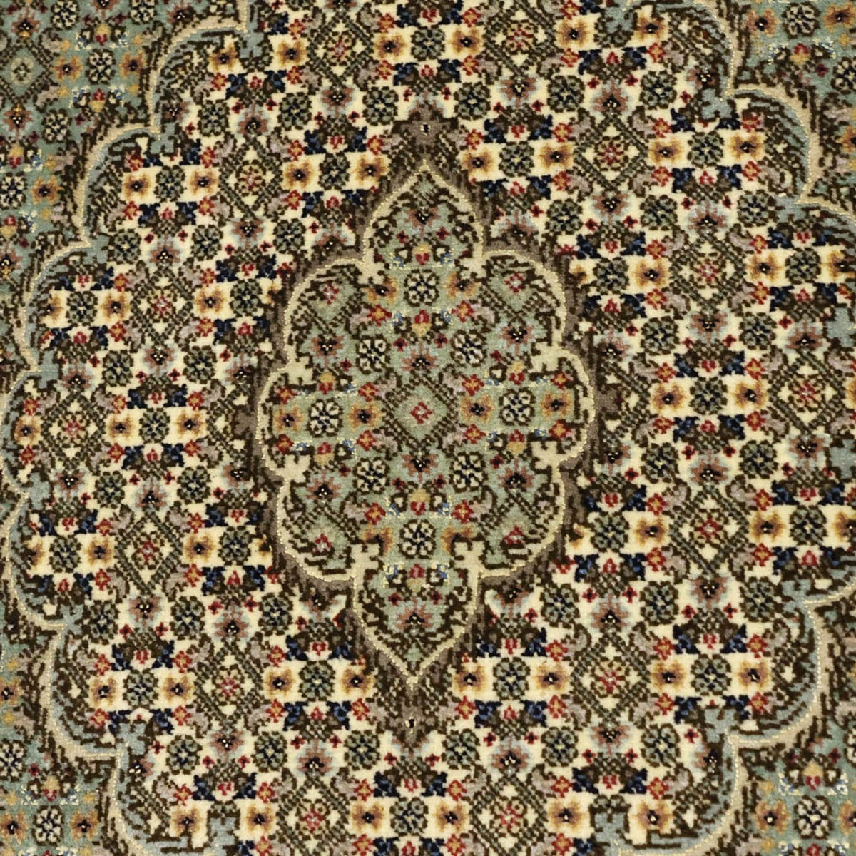 Tapis persan - Tabriz - Royal - 153 x 101 cm - vert olive