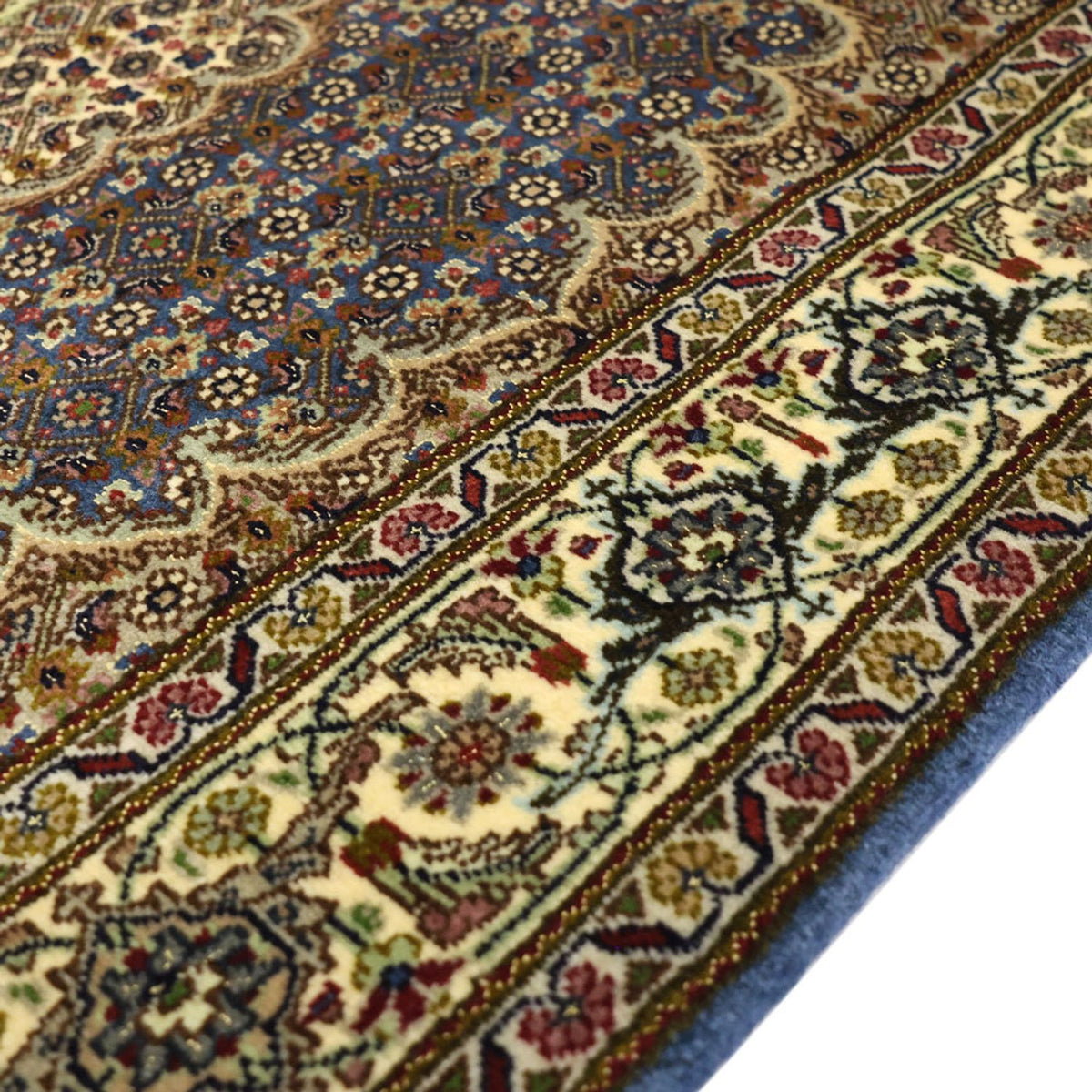 Tapis persan - Tabriz - Royal - 158 x 96 cm - vert olive