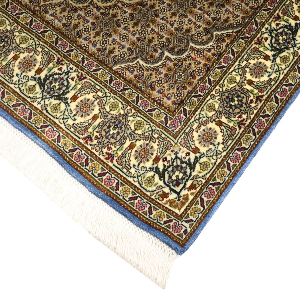 Tapis persan - Tabriz - Royal - 158 x 96 cm - vert olive