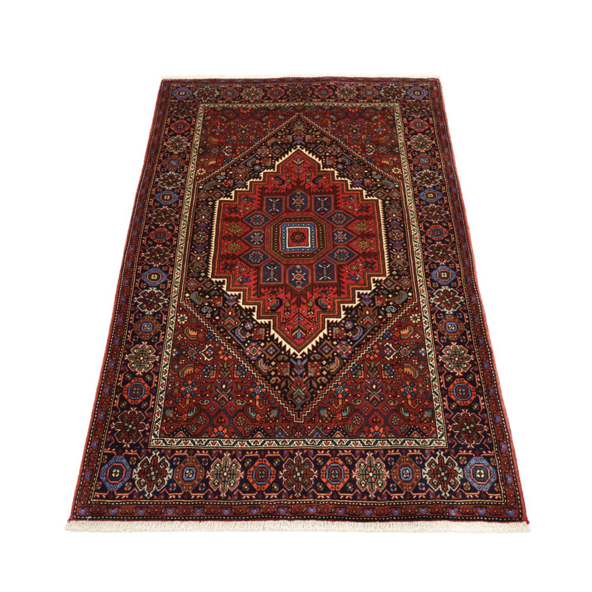 Tapis persan - Nomadic - 156 x 102 cm - rouge