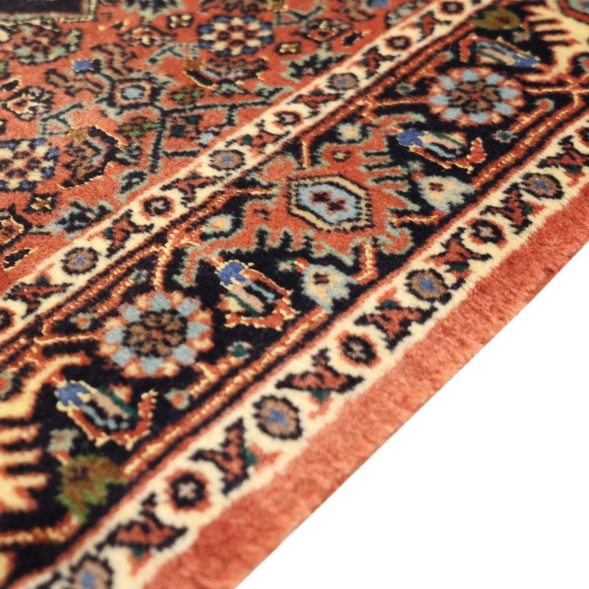 Tapis persan - Bidjar - 140 x 68 cm - rouge foncé