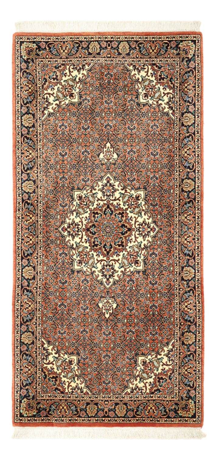 Tapis persan - Bidjar - 145 x 73 cm - rouge foncé