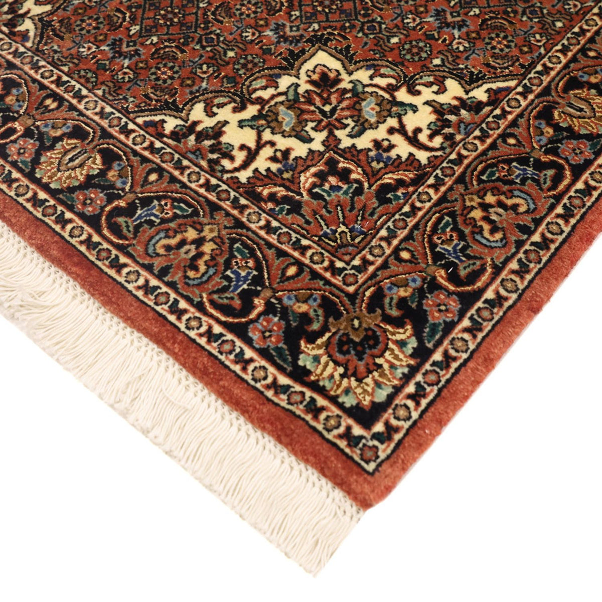 Tapis persan - Bidjar - 145 x 73 cm - rouge foncé
