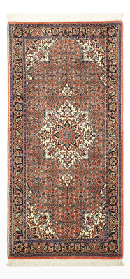 Tapis persan - Bidjar - 141 x 69 cm - rouge foncé