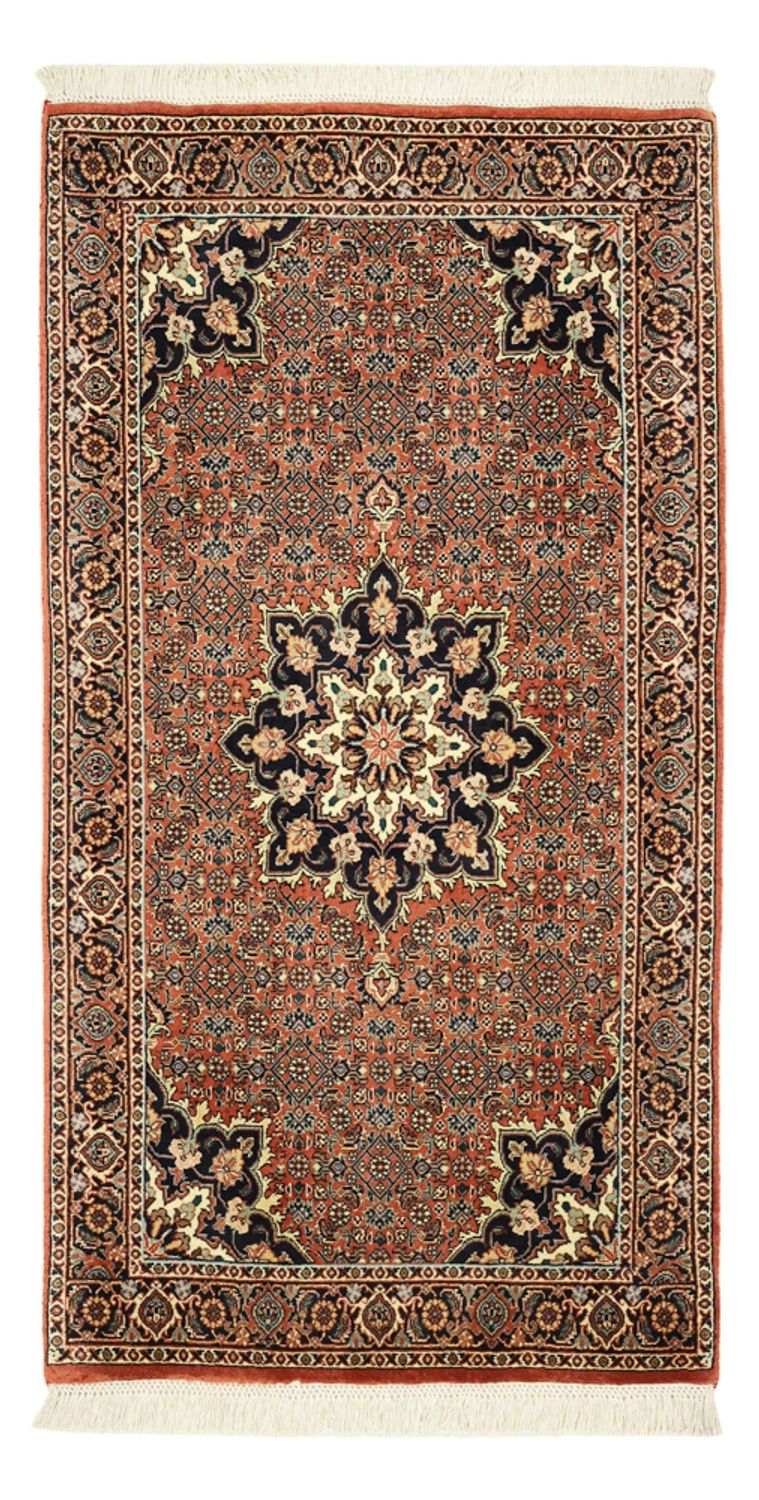 Tapis persan - Bidjar - 131 x 72 cm - rouge foncé