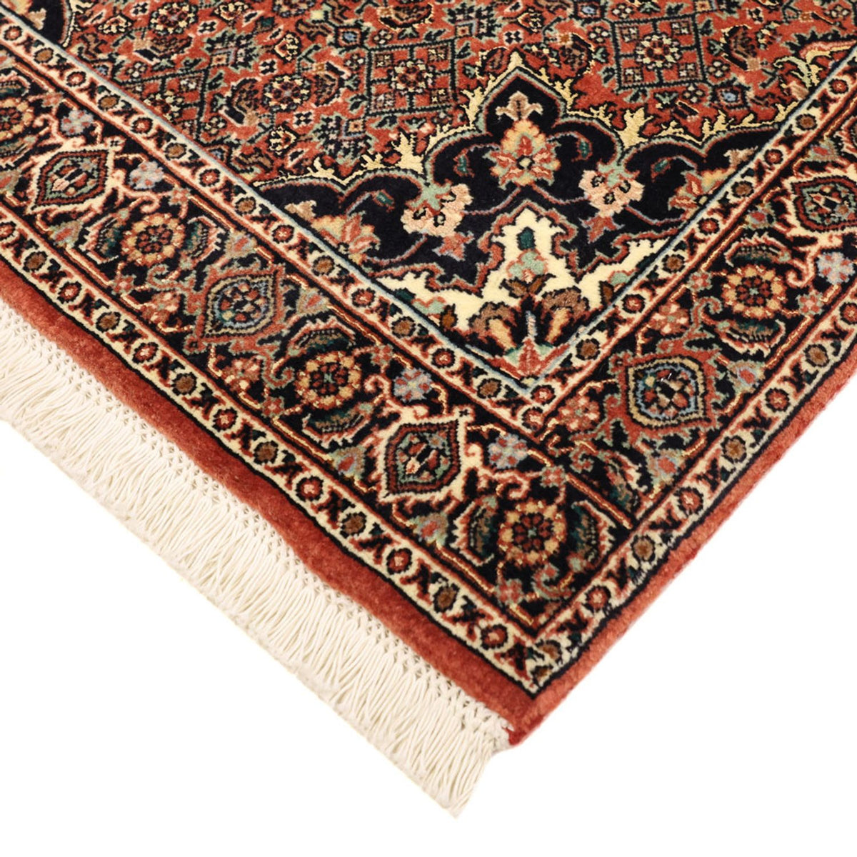Tapis persan - Bidjar - 131 x 72 cm - rouge foncé