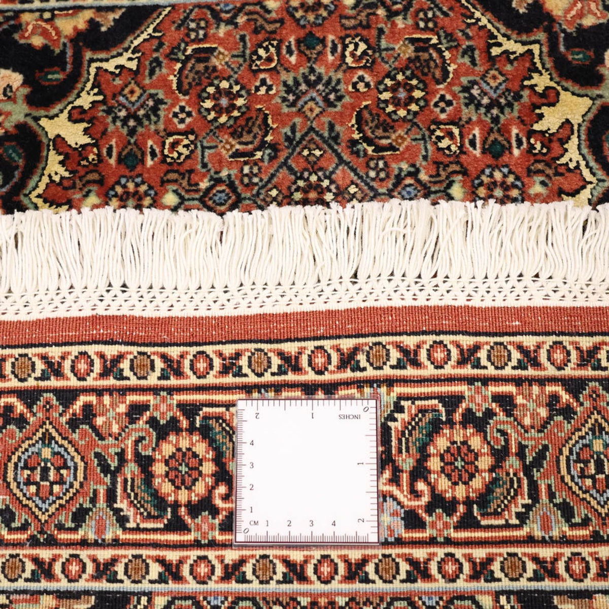 Tapis persan - Bidjar - 131 x 72 cm - rouge foncé