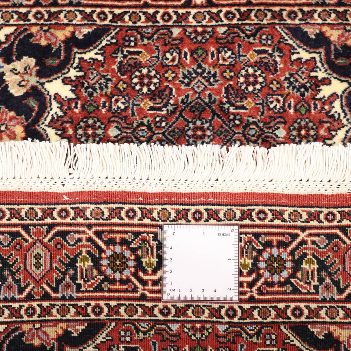 Tapis persan - Bidjar - 135 x 73 cm - rouge foncé