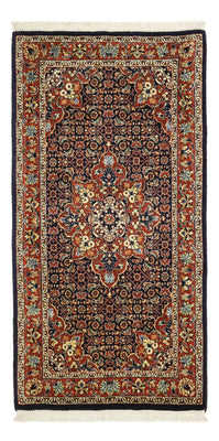 Tapis persan - Bidjar - 139 x 70 cm - rouge foncé
