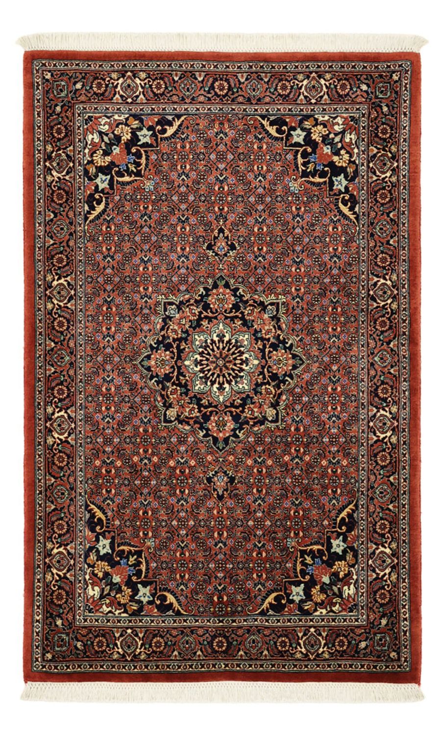 Tapis persan - Bidjar - 147 x 90 cm - rouge foncé