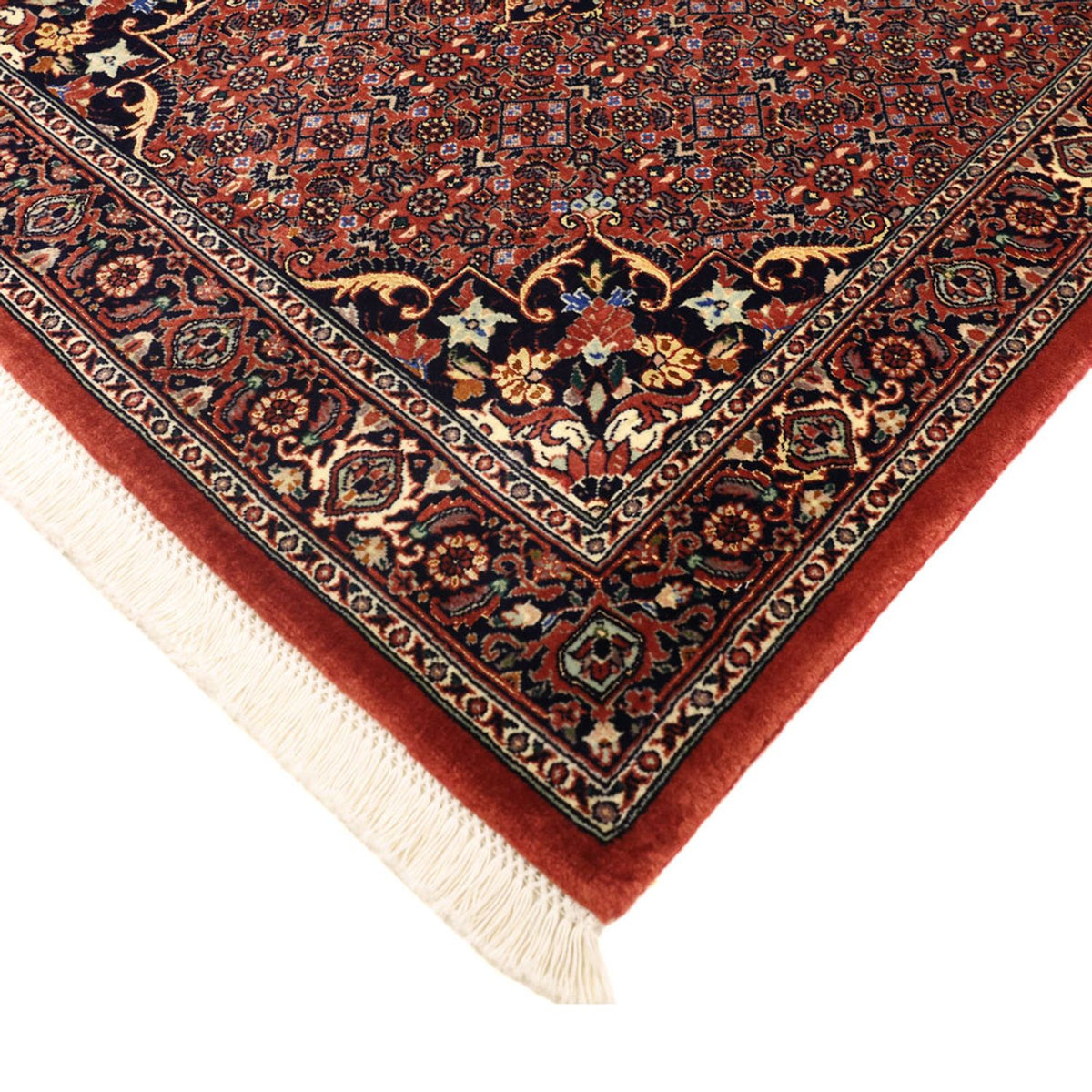 Tapis persan - Bidjar - 147 x 90 cm - rouge foncé