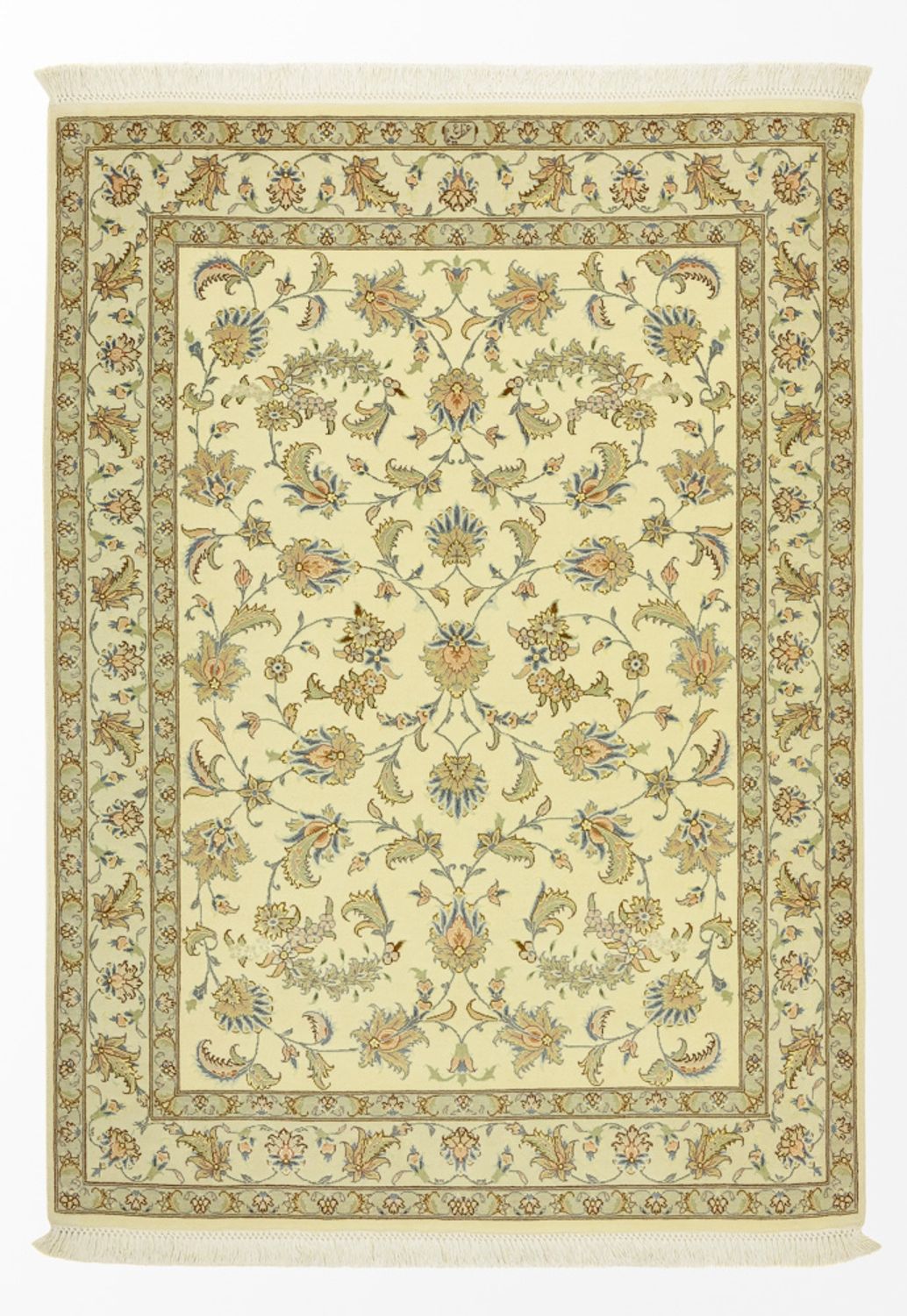 Tapis persan - Tabriz - Royal - 151 x 108 cm - beige