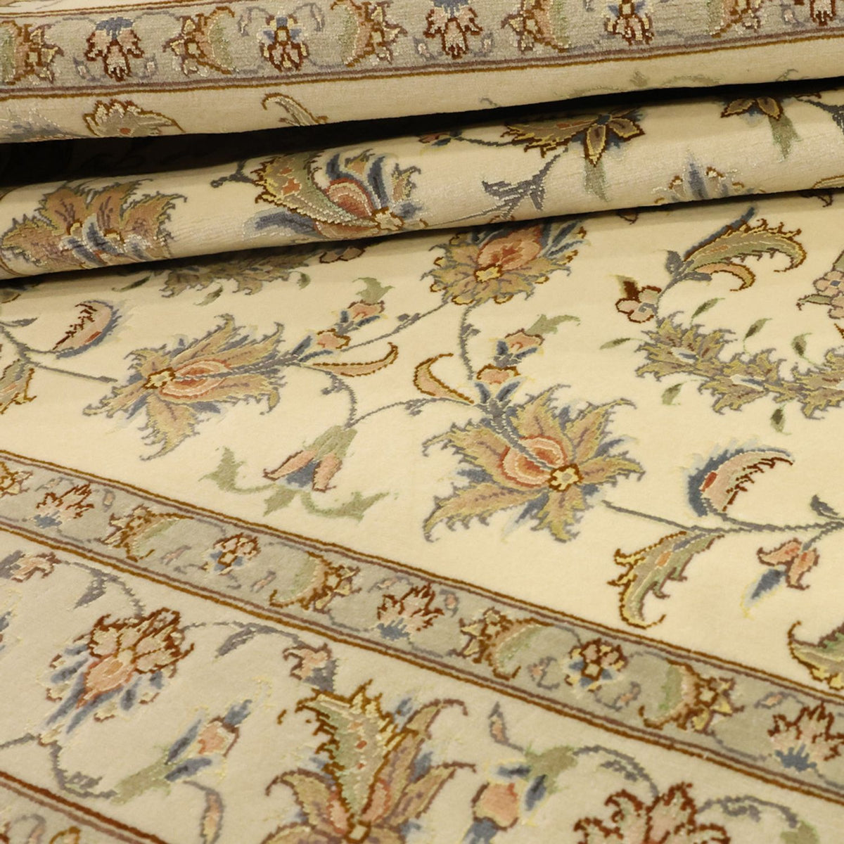 Tapis persan - Tabriz - Royal - 151 x 108 cm - beige