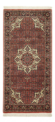 Tapis persan - Bidjar - 148 x 69 cm - rouge foncé