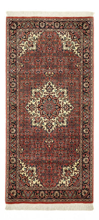 Tapis persan - Bidjar - 148 x 69 cm - rouge foncé