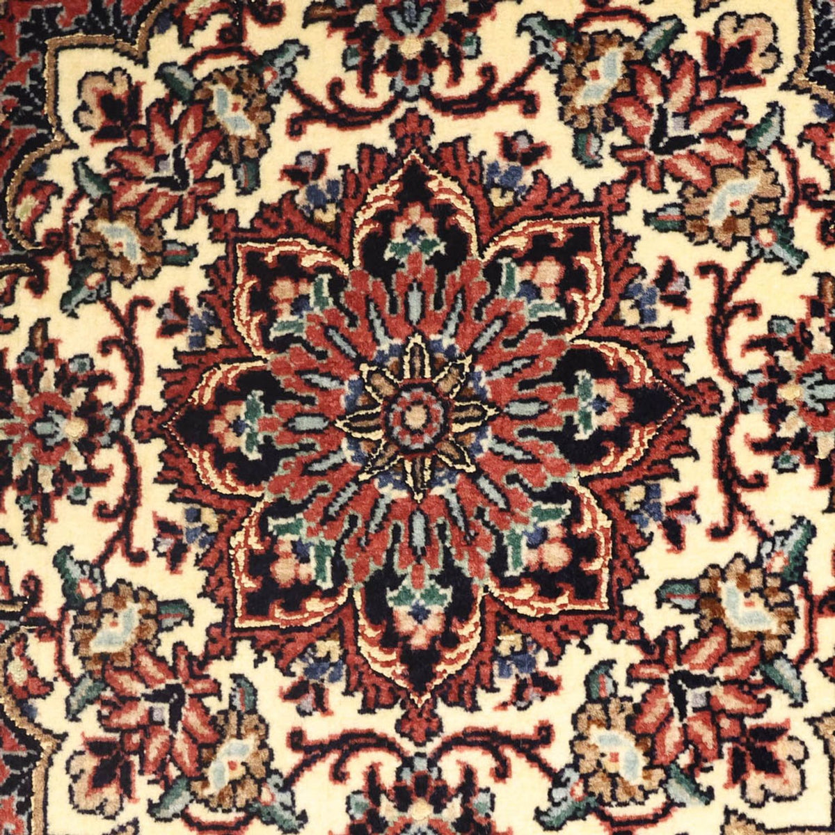 Tapis persan - Bidjar - 148 x 69 cm - rouge foncé