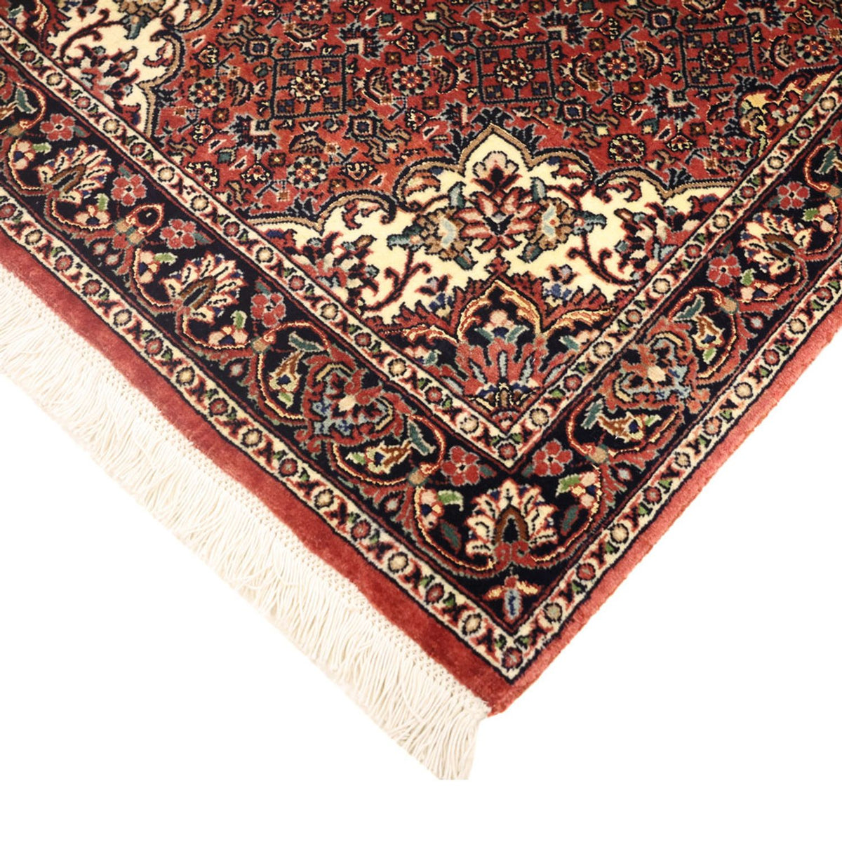 Tapis persan - Bidjar - 148 x 69 cm - rouge foncé