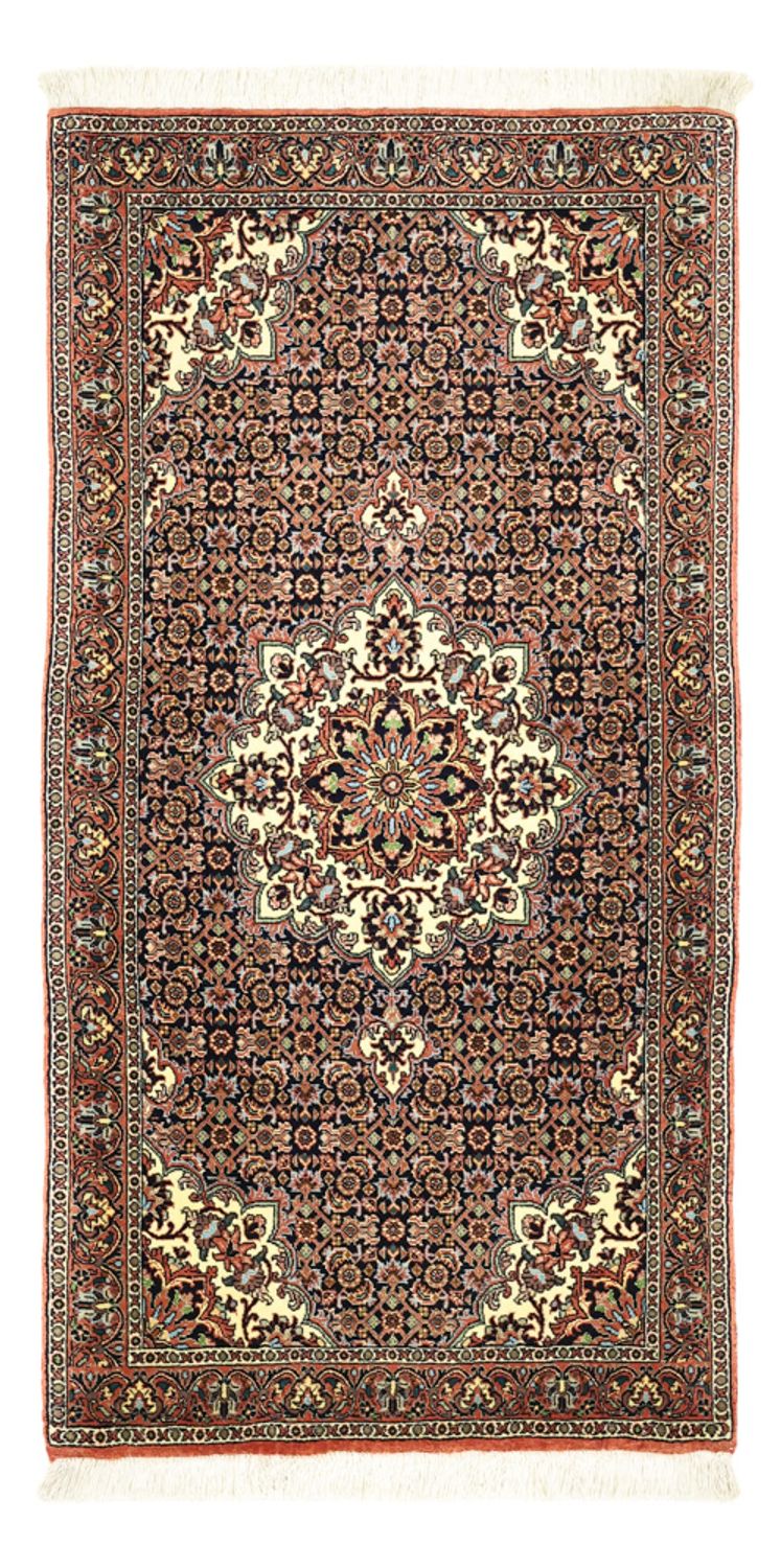Tapis persan - Bidjar - Royal - 137 x 70 cm - rouge foncé