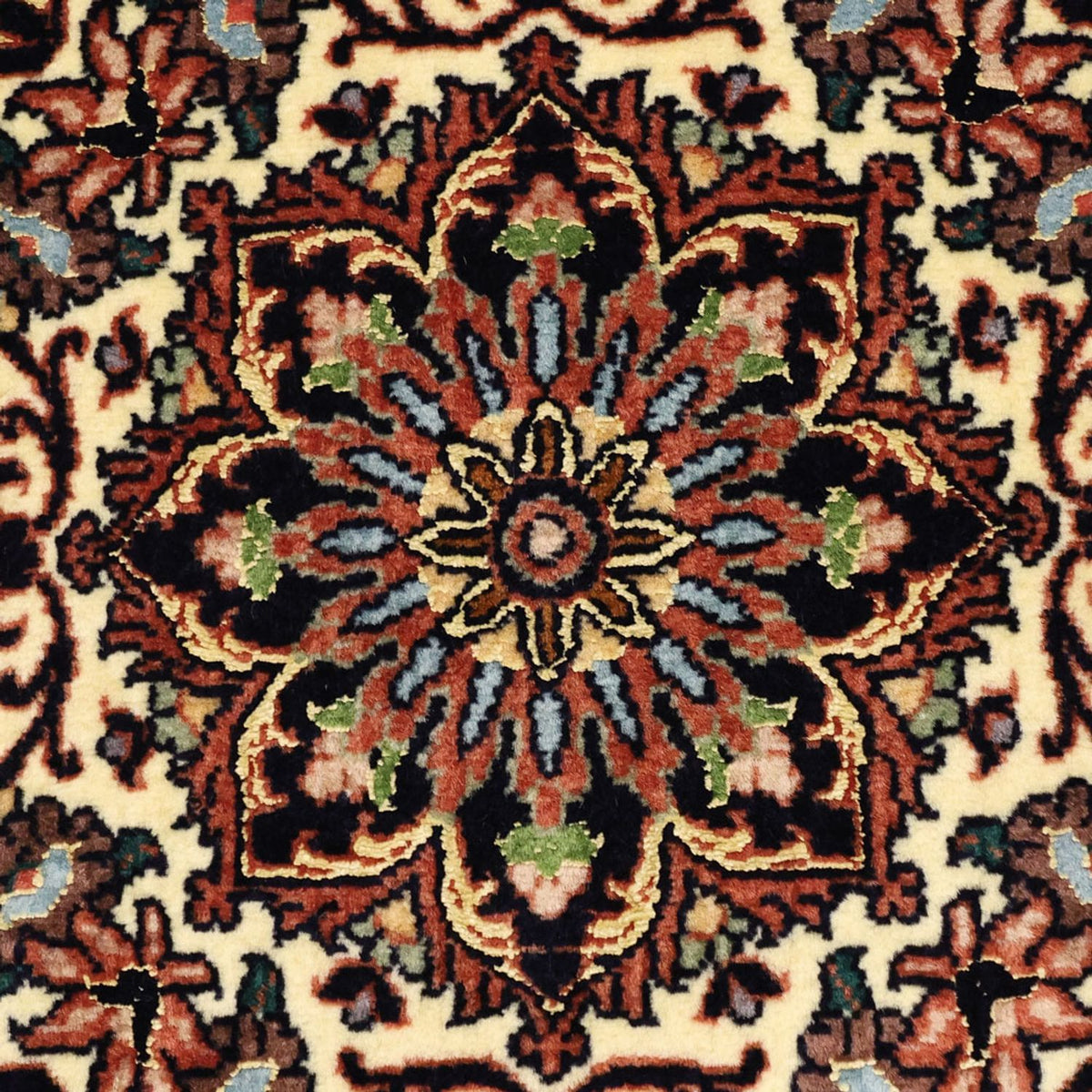 Tapis persan - Bidjar - Royal - 137 x 70 cm - rouge foncé