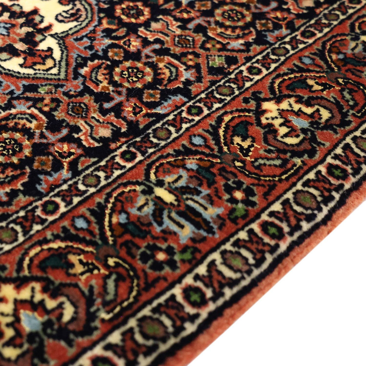 Tapis persan - Bidjar - Royal - 137 x 70 cm - rouge foncé