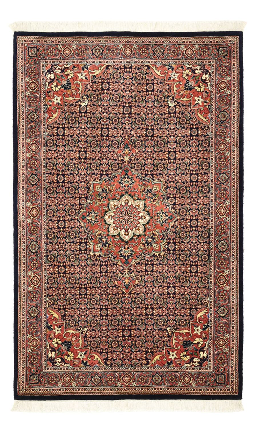 Tapis persan - Bidjar - Royal - 147 x 91 cm - rouge foncé