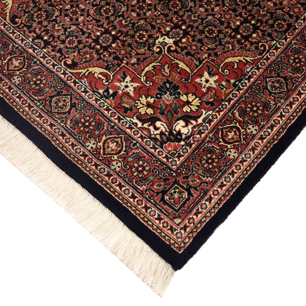 Tapis persan - Bidjar - Royal - 147 x 91 cm - rouge foncé