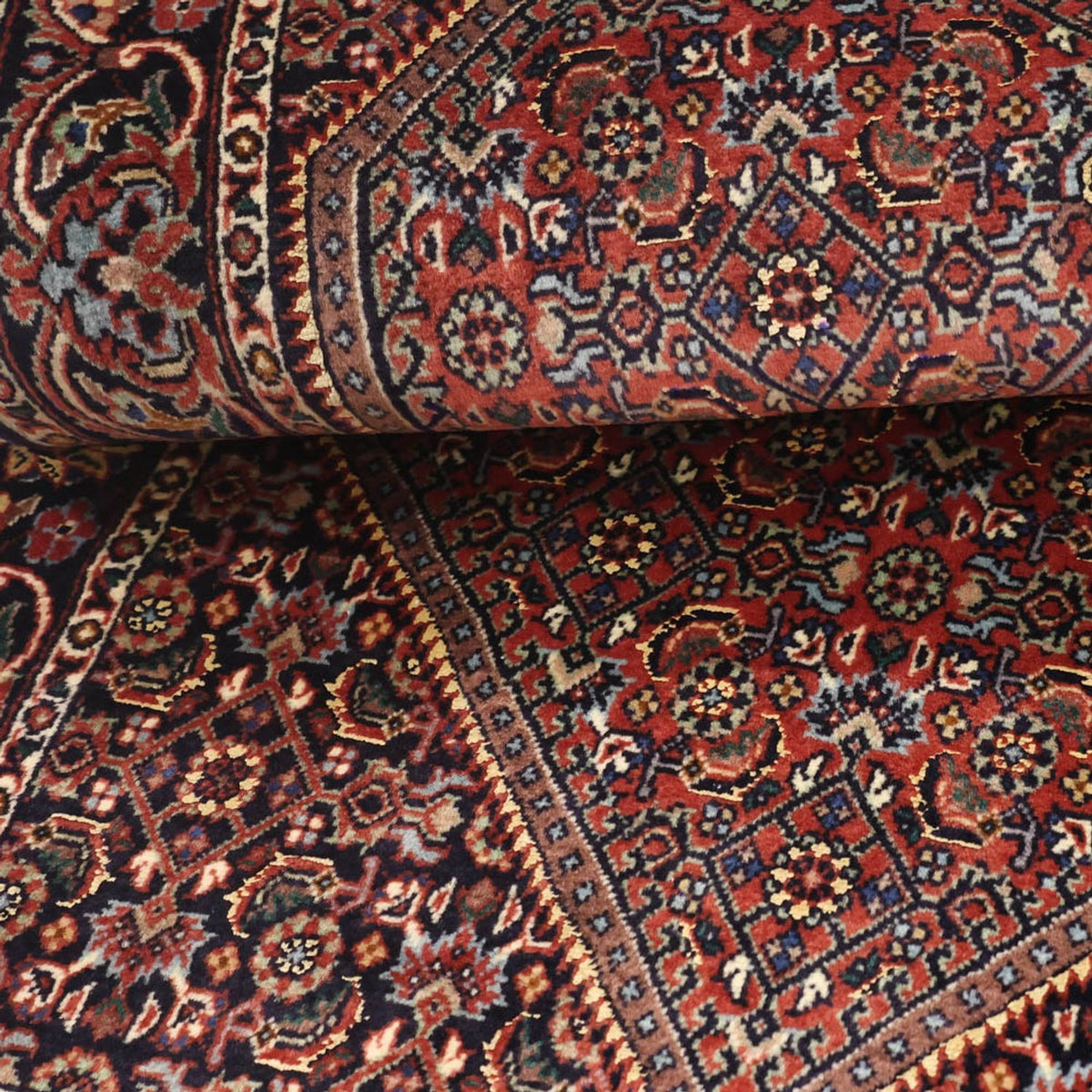 Tapis persan - Bidjar - Royal - 135 x 70 cm - rouille