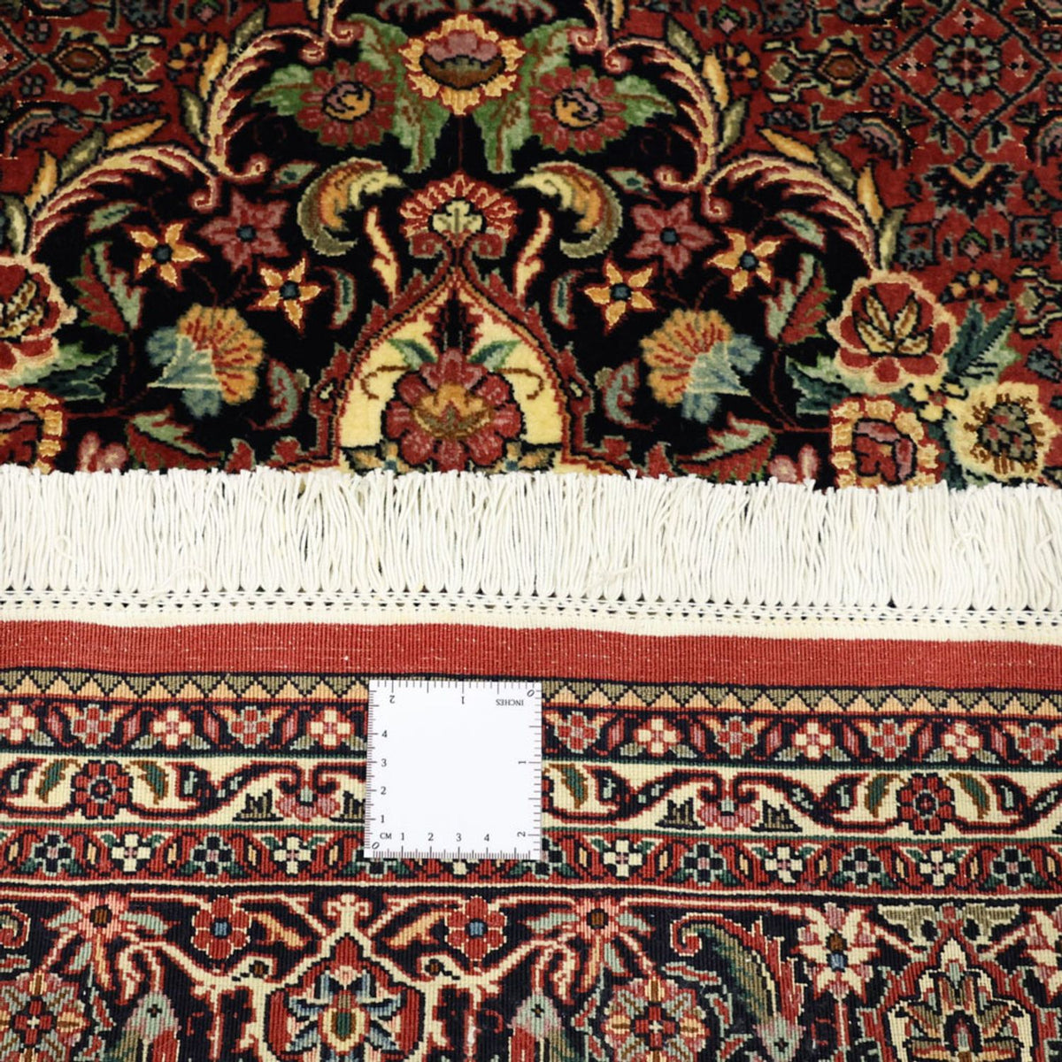 Tapis persan - Bidjar - Royal - 199 x 156 cm - rouge foncé