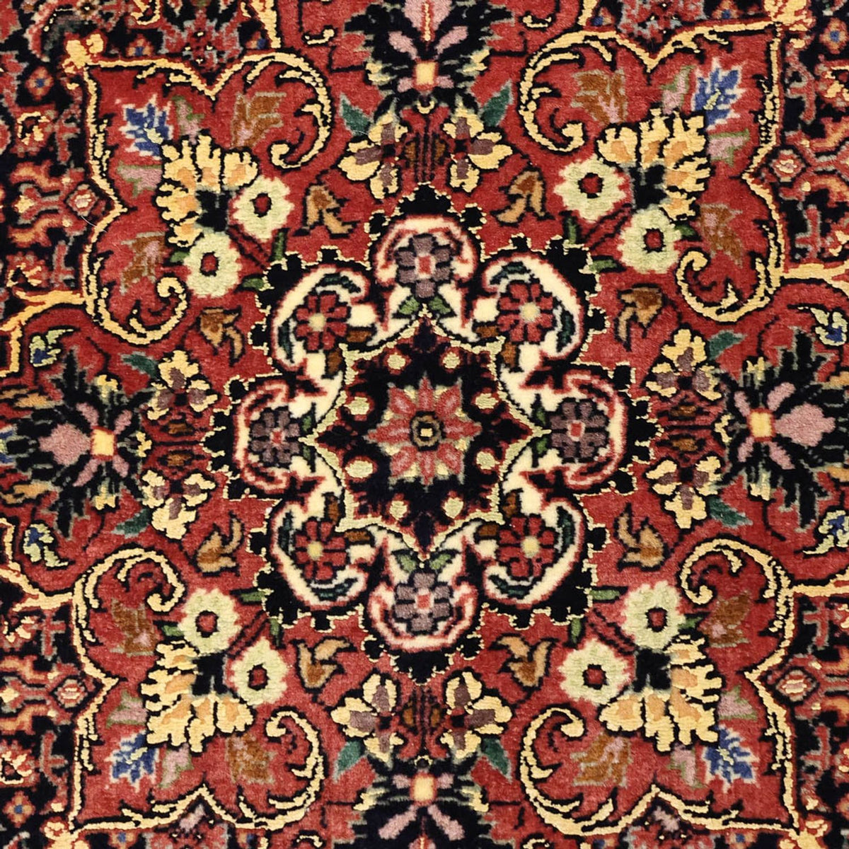 Tapis persan - Bidjar - Royal - 140 x 70 cm - rouge foncé