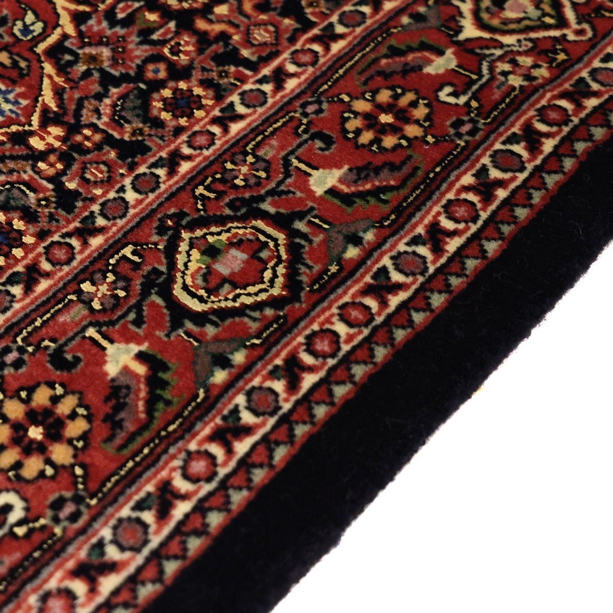 Tapis persan - Bidjar - Royal - 140 x 70 cm - rouge foncé