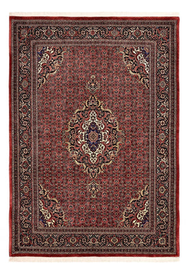 Tapis persan - Bidjar - Royal - 204 x 145 cm - rouge foncé