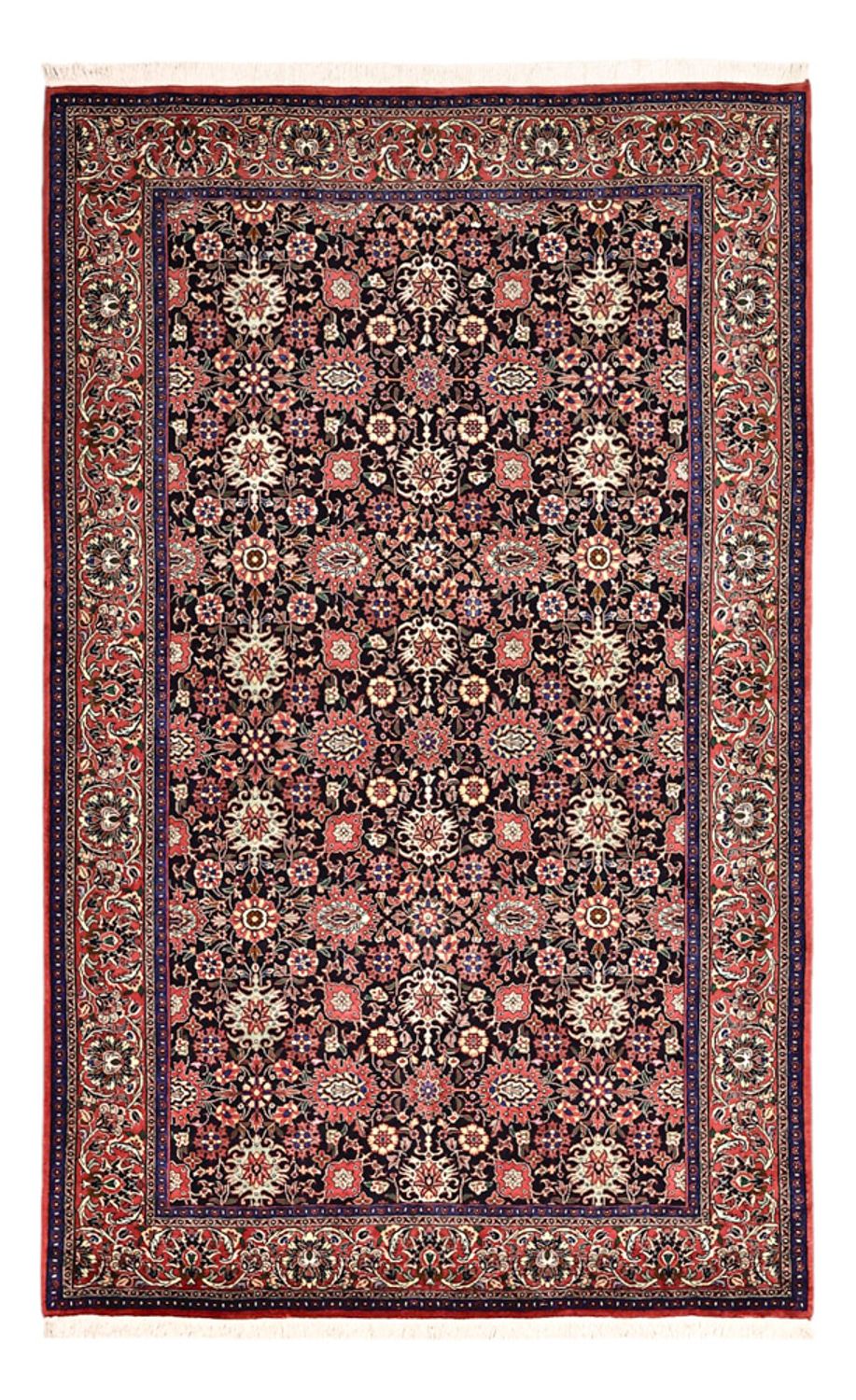 Tapis persan - Bidjar - Royal - 208 x 132 cm - bleu foncé