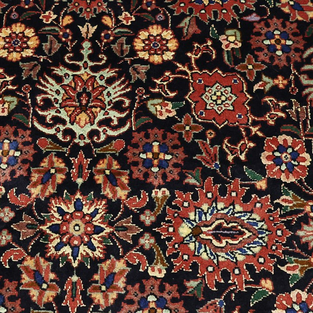 Tapis persan - Bidjar - Royal - 208 x 132 cm - bleu foncé