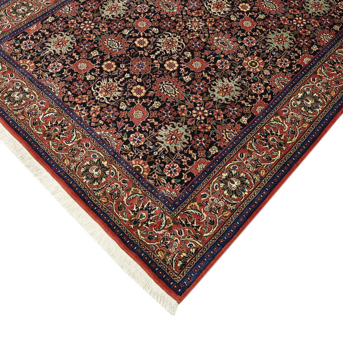 Tapis persan - Bidjar - Royal - 208 x 132 cm - bleu foncé