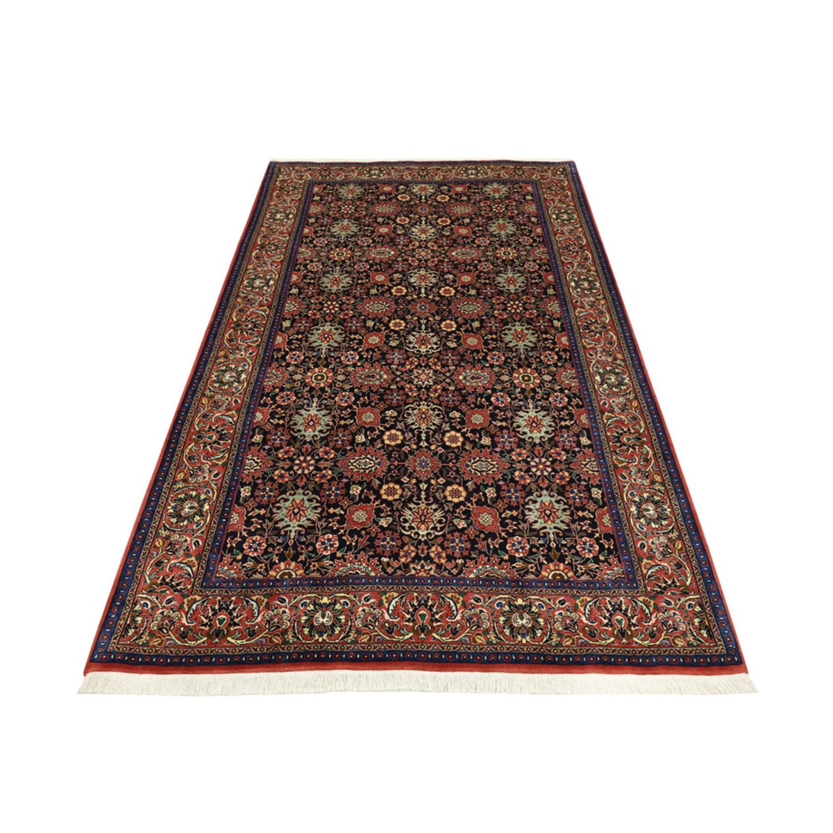 Tapis persan - Bidjar - Royal - 208 x 132 cm - bleu foncé