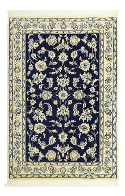 Tapis persan - Nain - Royal - 114 x 77 cm - bleu foncé